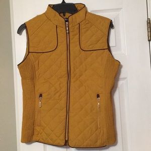 WORN ONCE mustard zip jacket